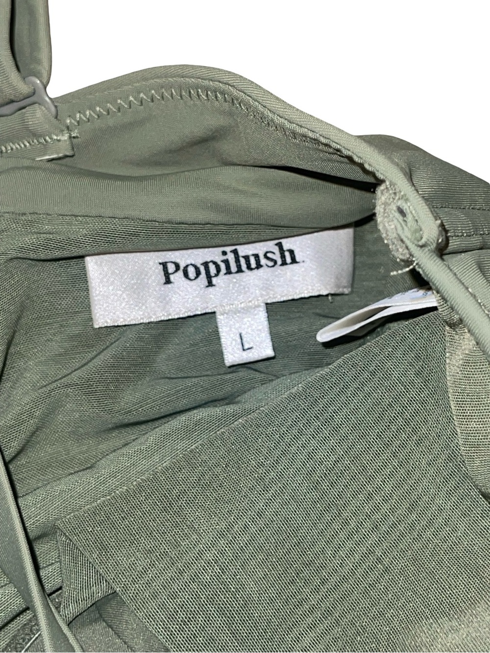 Shapewear One Piece Swimsuit Olive Green size L - Picture 6 of 6